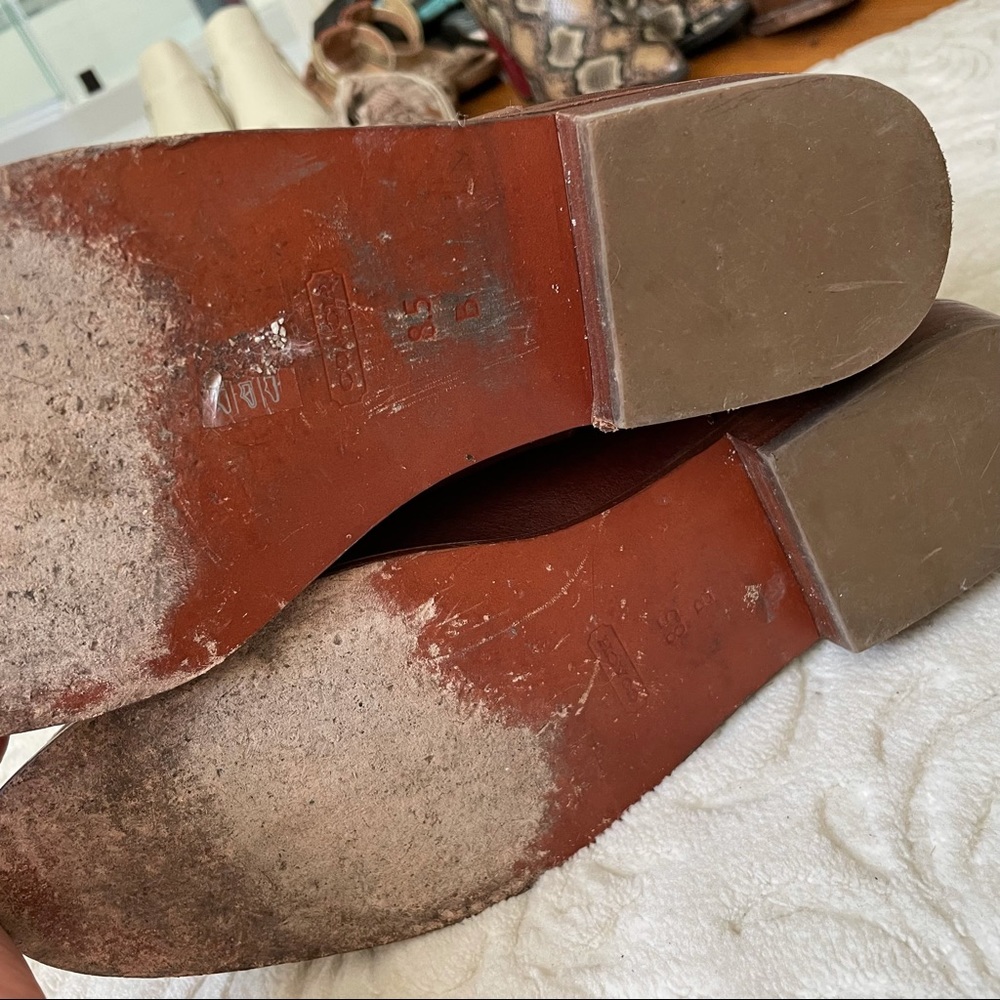 Coach Brown Leather Chelsea Boots - Picture 4 of 9